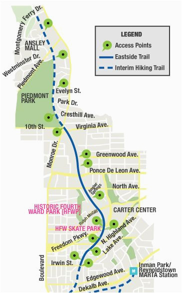 A Map Of atlanta Georgia atlanta is Finally Embracing Real City Life This Beltline Offers