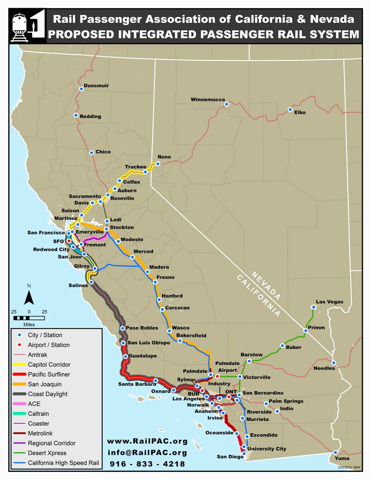 Amtrak Stations In California Map California Amtrak Route Map Www Bilderbeste Com