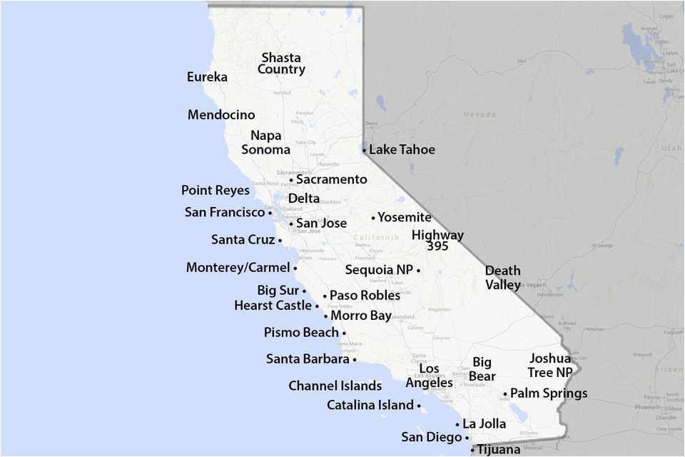 Angels Camp California Map Maps Of California Created for Visitors and Travelers