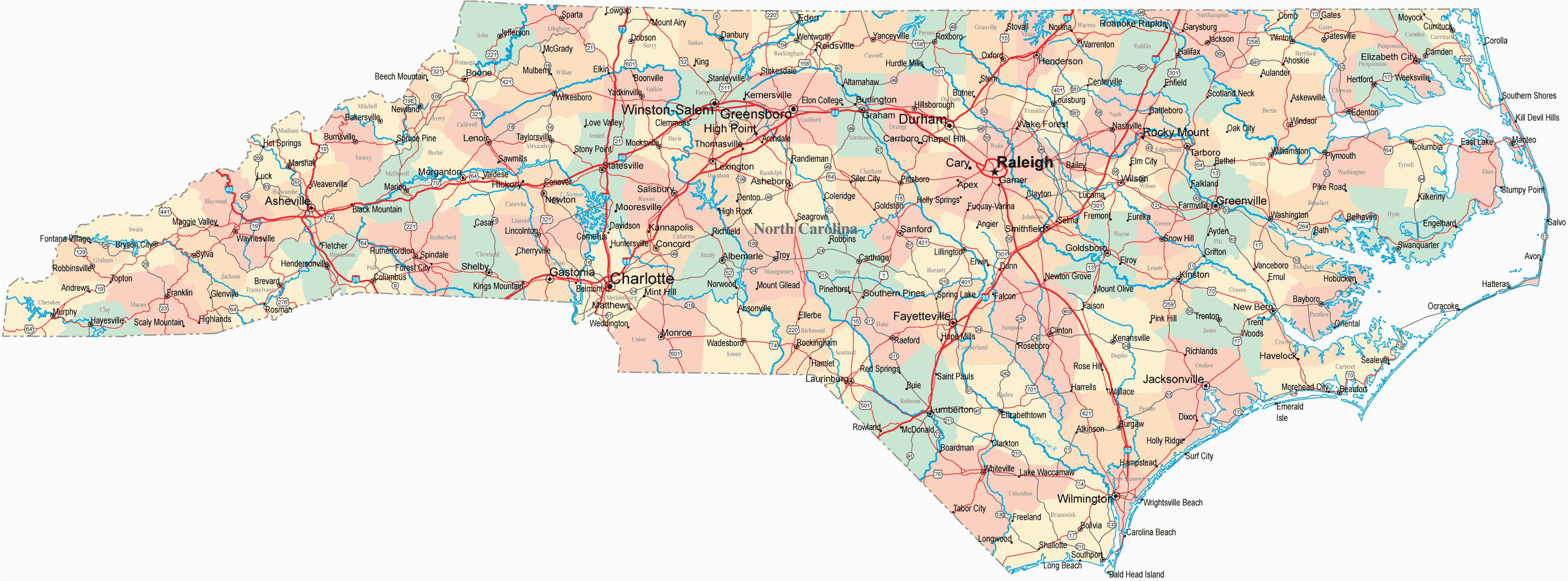 Blank north Carolina Map north Carolina Map Free Large Images Pinehurstl north Carolina