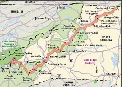 Blue Ridge Mountains north Carolina Map north Carolina Scenic Drives Blue Ridge Parkway asheville Here I