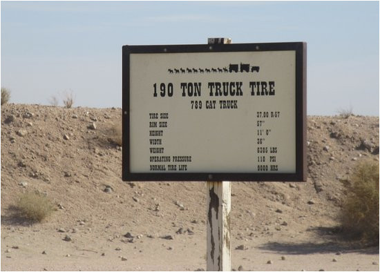 Boron California Map 195 Tpm Truck Tire Sign Boron Ca Picture Of Borax Visitor Center