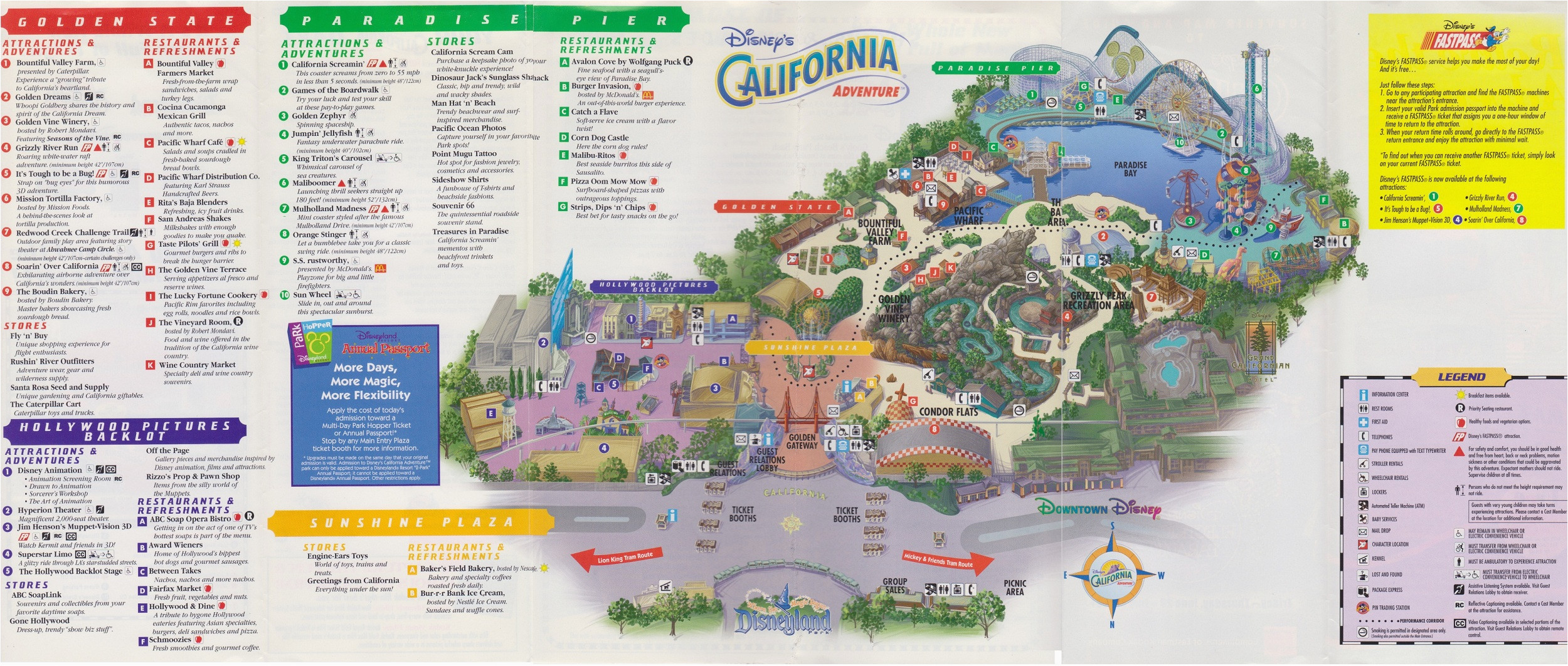 California Adventure Map Pdf Disney California Adventure Map Pdf Valid Map California California