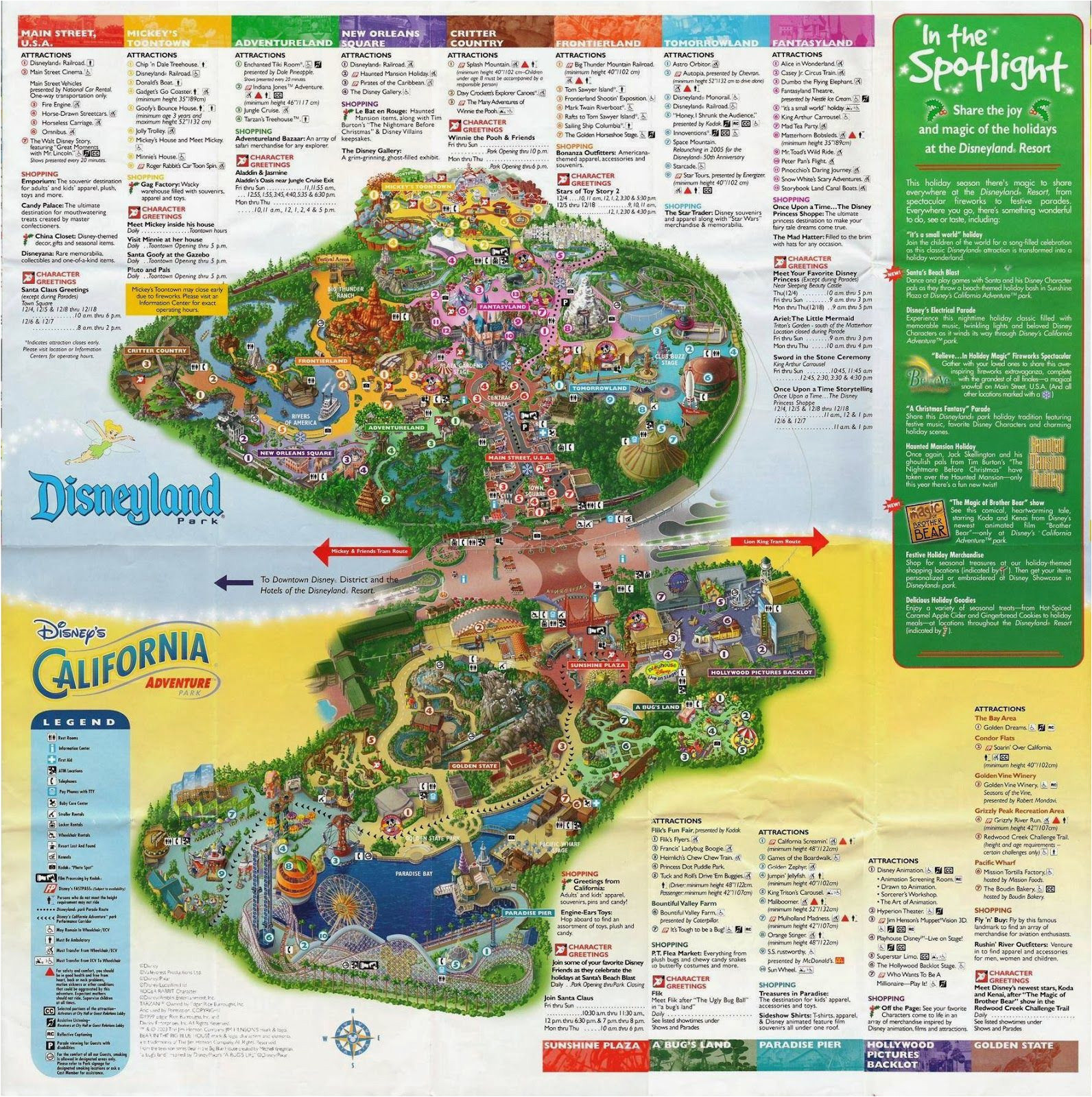 California Adventures Map Awesome Printable Map Disneyland California New California