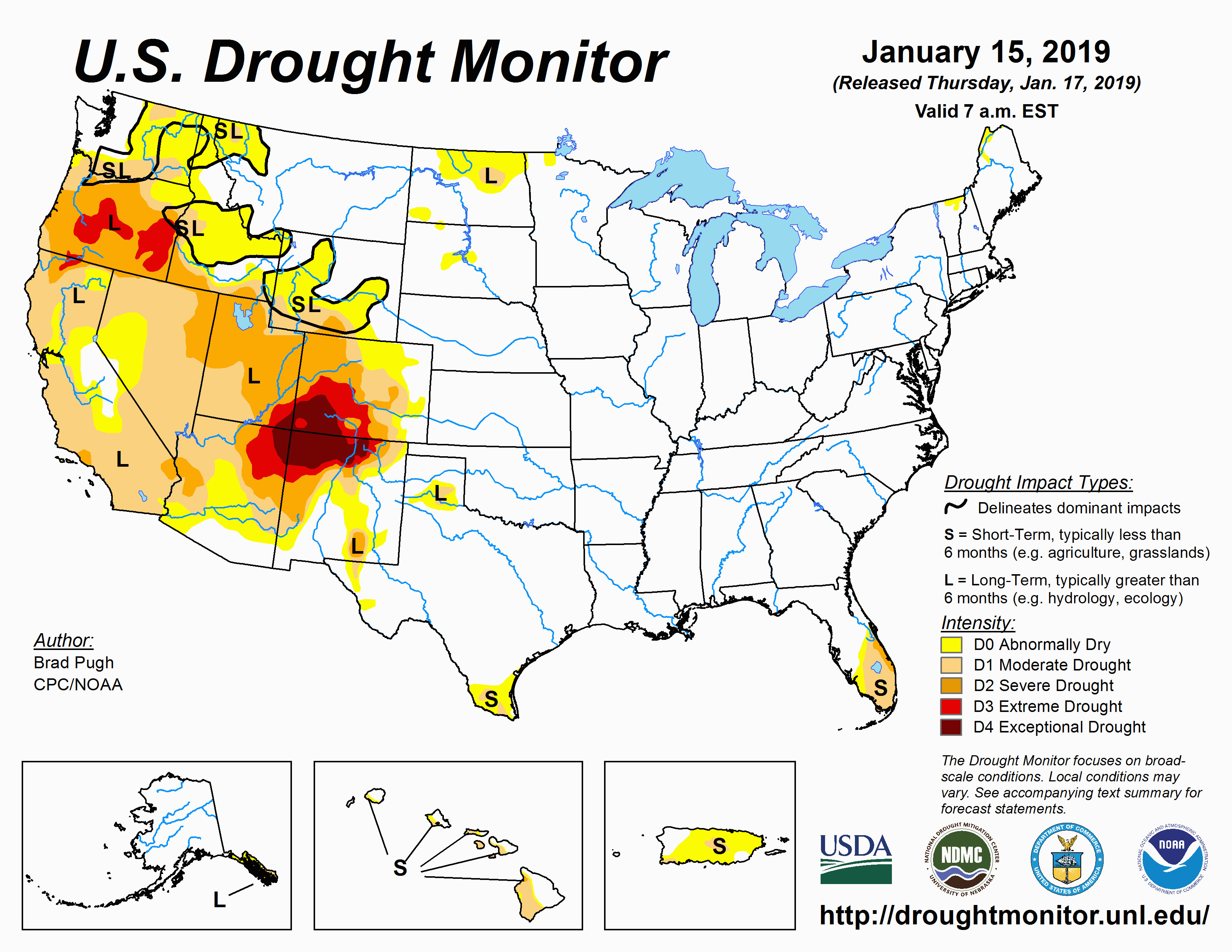California Annual Rainfall Map U S Drought Monitor