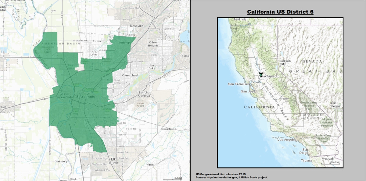 California Legislative Districts Map California S 6th Congressional District Wikipedia