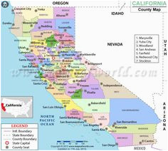 California Map by County with Cities 97 Best California Maps Images California Map Travel Cards