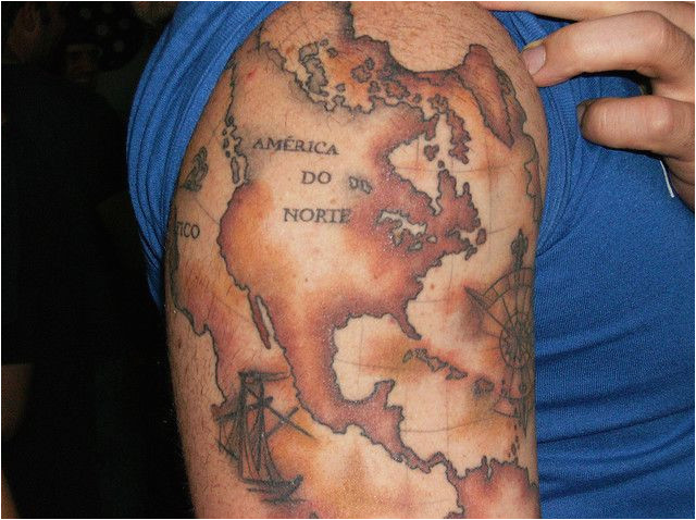 California Map Tattoo Old World Map Tattoo Obsessed with Maps Pinterest Map