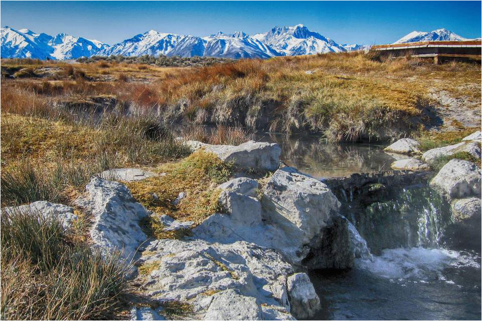 California Natural Hot Springs Map Best Natural Hot Springs In Eastern California