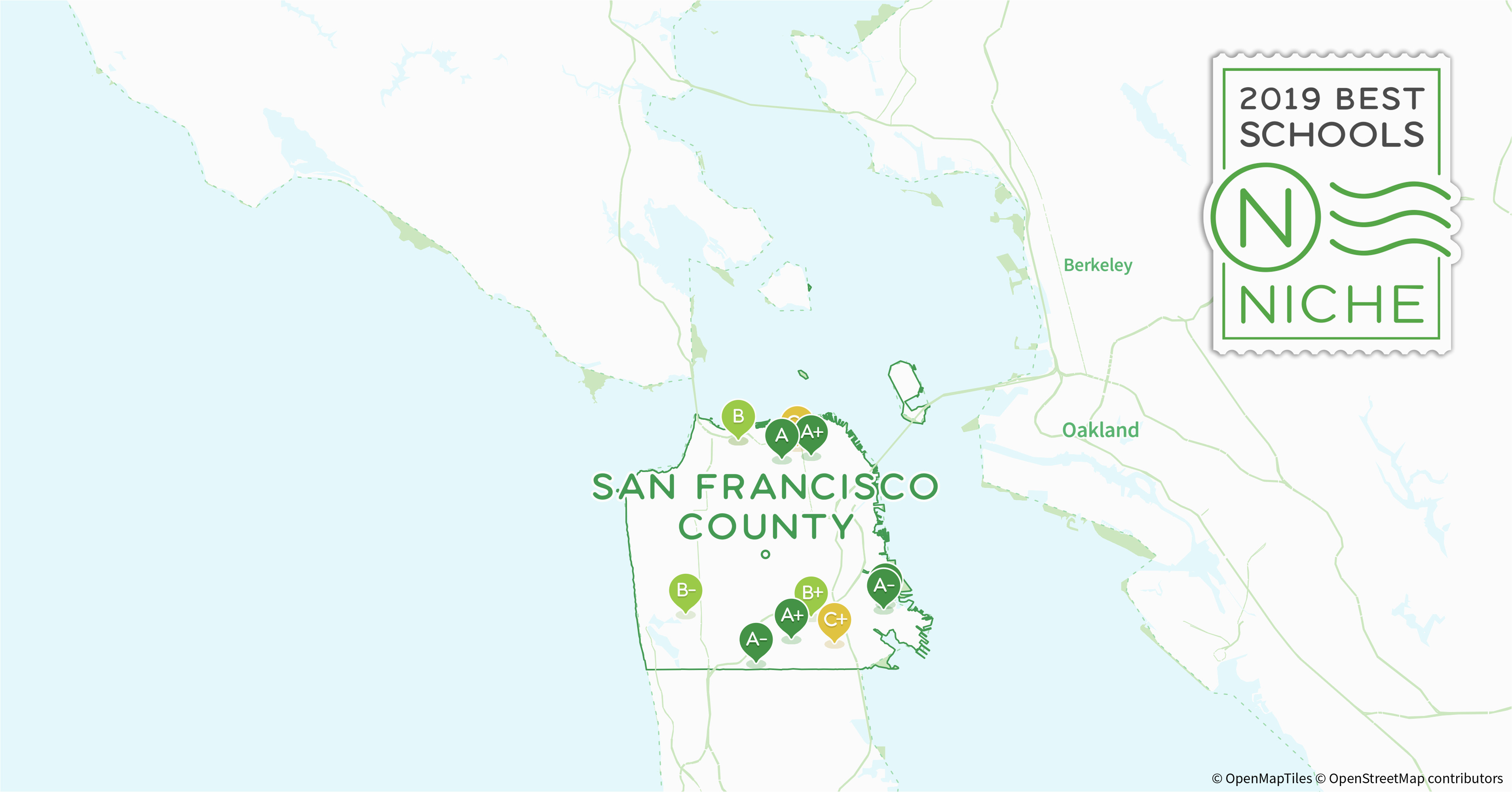 California School Ratings Map 2019 Best Public Elementary Schools In San Francisco County Ca Niche