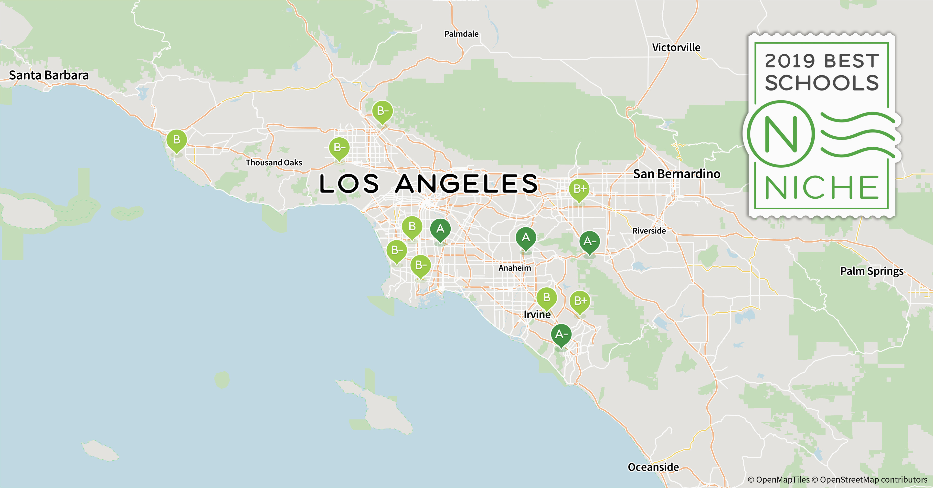 California State University Los Angeles Map 2019 Best Private High Schools In the Los Angeles area Niche