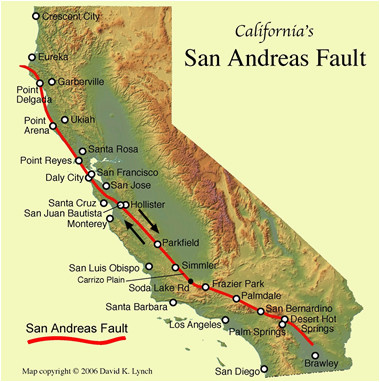 California Tectonic Plate Map San andreas Fault Line Fault Zone Map and Photos