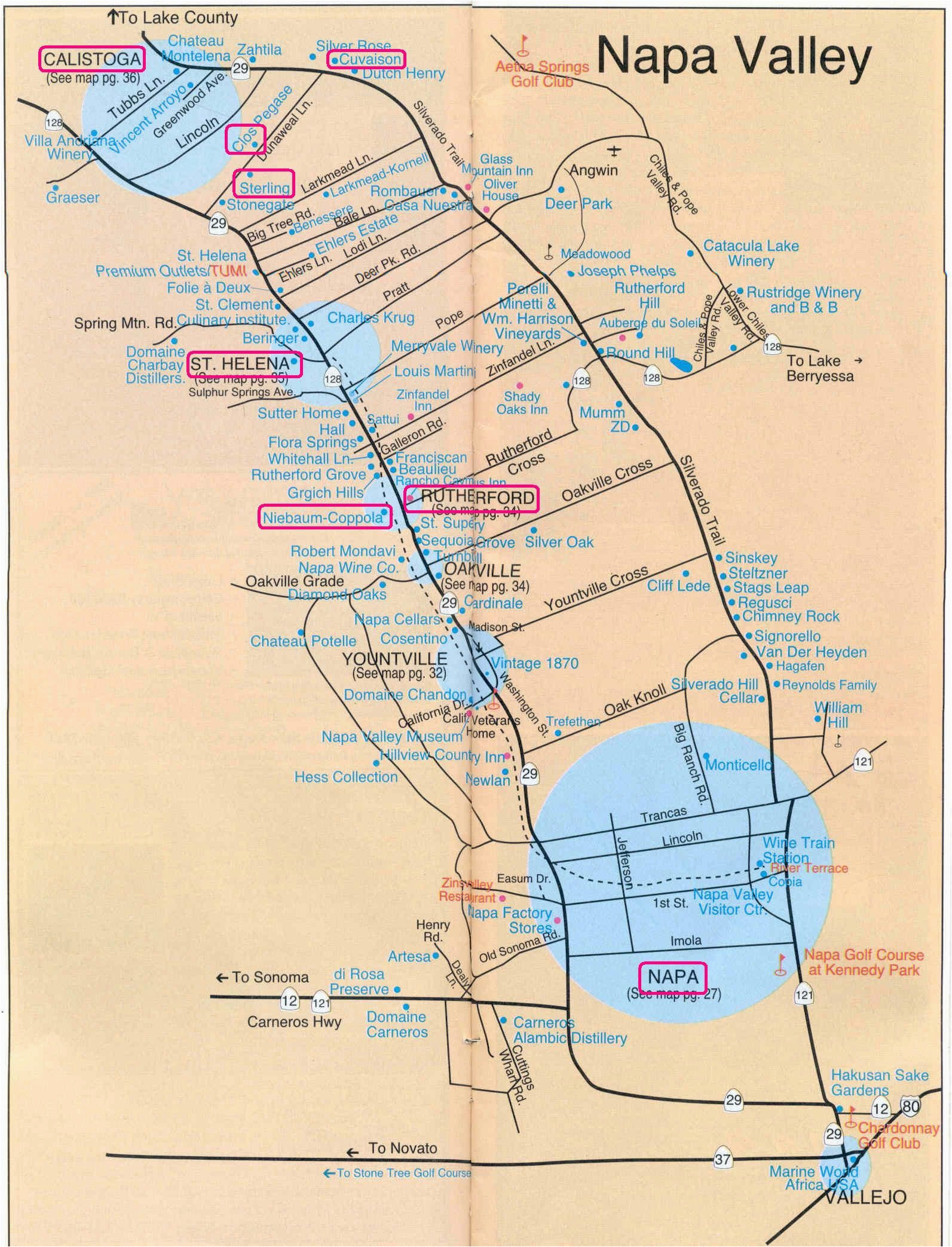 California Valleys Map Printable Napa Wine Map Sanda Kaufman S Image Collection Napa