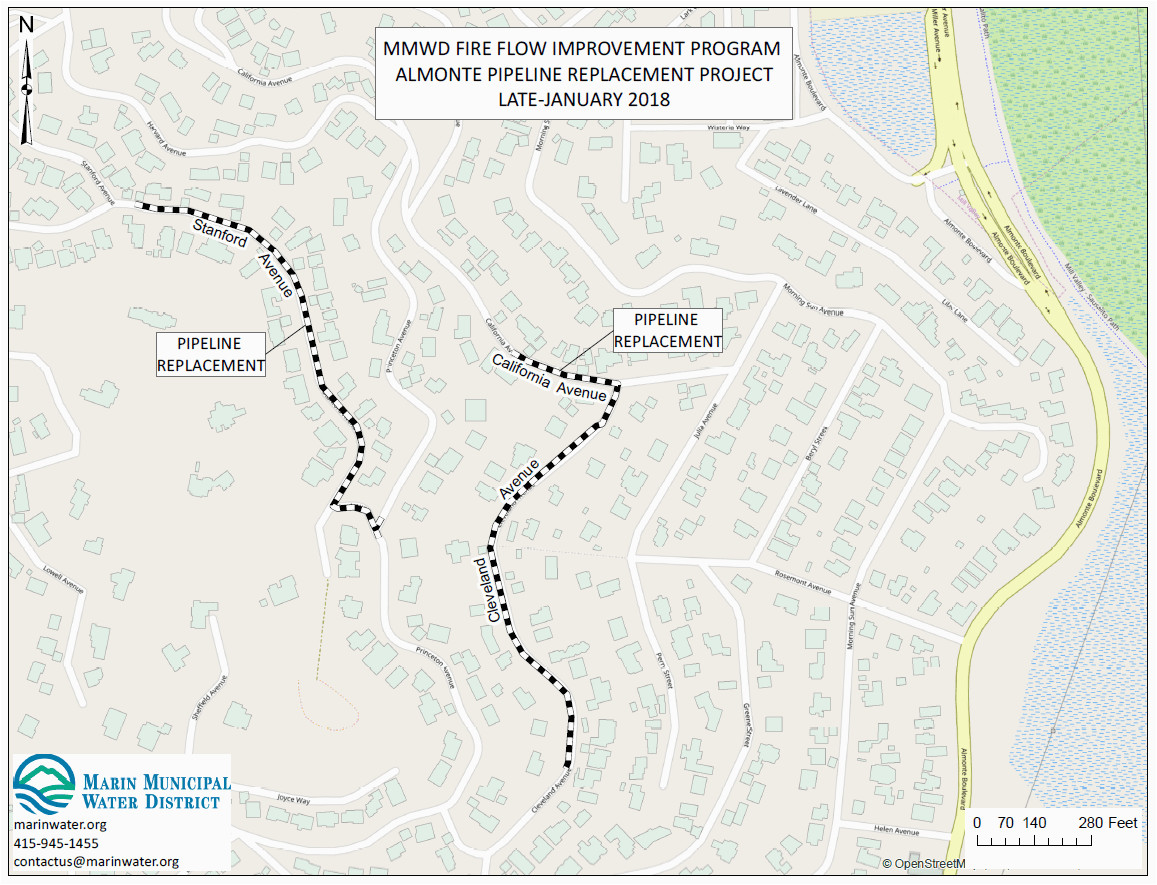 California Water Districts Map Marin Municipal Water District Ca