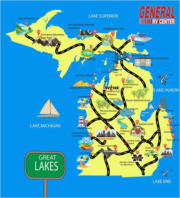 Camping Michigan Map Rv Dealer Michigan Rv Dealer Utah Rv Dealer Ohio Rv Dealer Illinois1