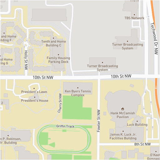 Campus Map Georgia Tech Gt Georgia Institute Of Technology Campus Map