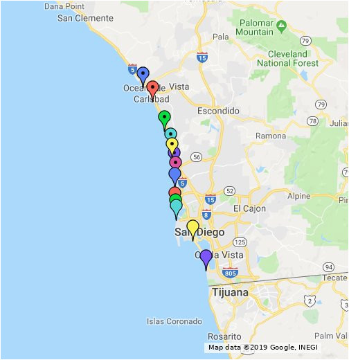 Carlsbad California Zip Code Map San Diego Beaches Map Google My Maps Carlsbad California Zip Code Map San Diego Beaches Map Google My Maps