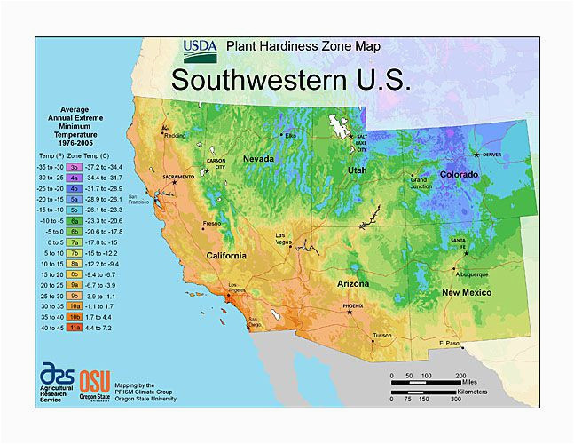 Climate Zone Map California Plant Hardiness Zone Map Provided by Usda Image