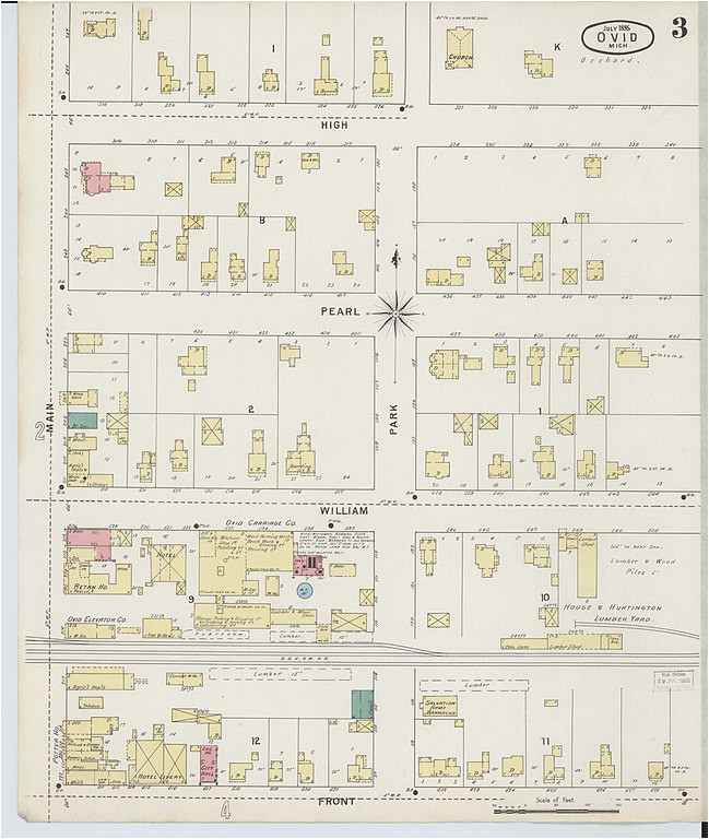 Clinton County Michigan Map File Sanborn Fire Insurance Map From Ovid Clinton County Michigan