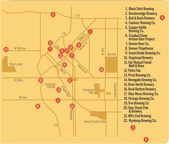 Colorado Breweries Map the Ultimate Guide to Craft Brewing In Denver Denver Beers