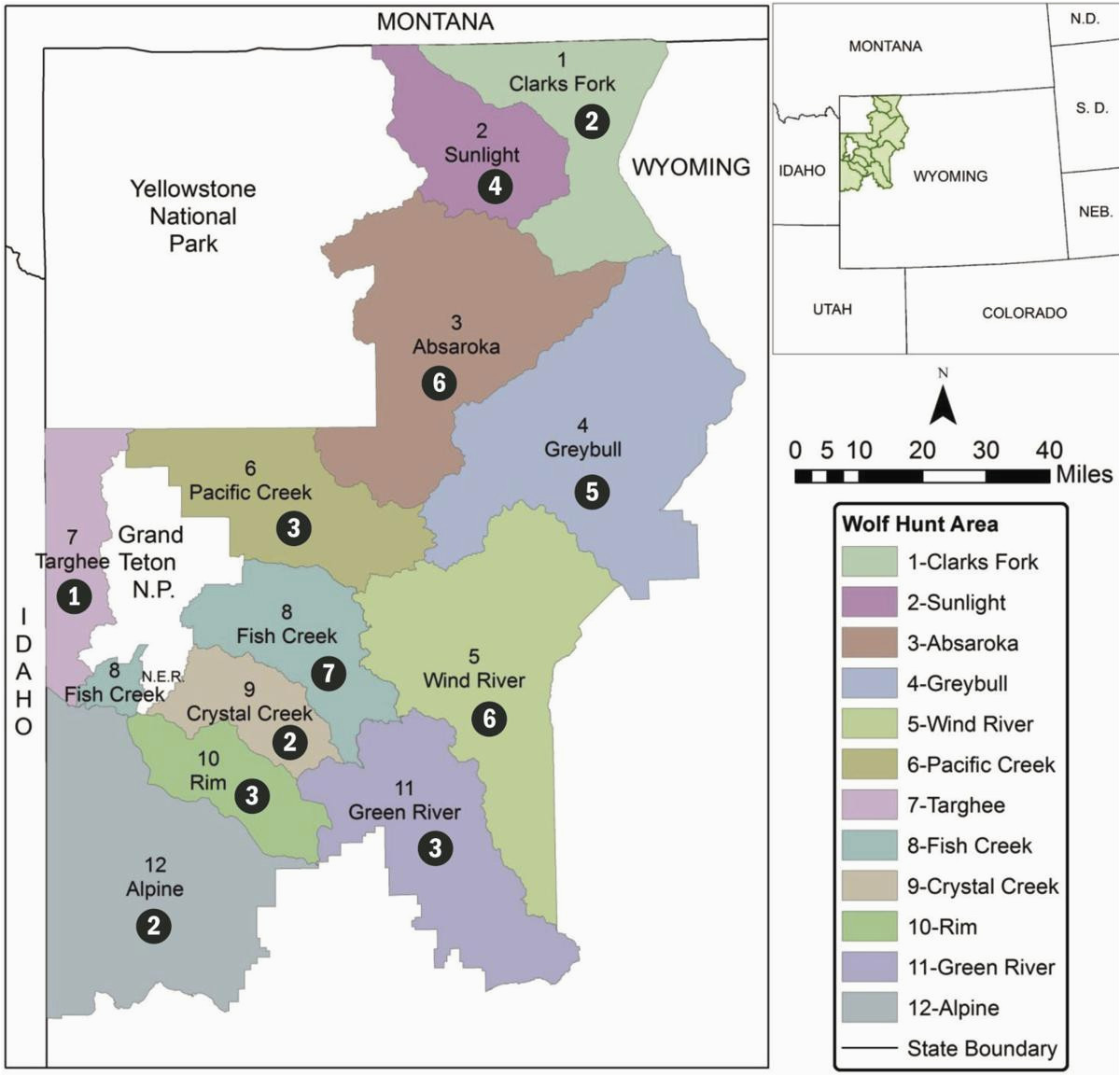 Colorado Elk Population Density Map Wyoming Sets Wolf Population Goal Of 160 Environmental