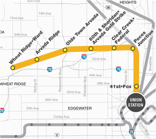 Colorado Gold Maps Map Of Gold G Line Stations In Arvada Colorado Copyright Rtd