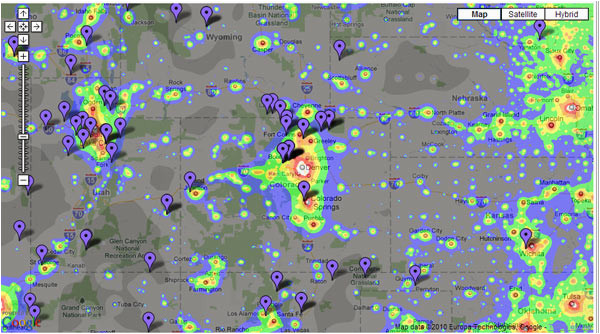 Colorado Light Pollution Map astronoma A A Tu Alcance Ligh Pollution Map Usa
