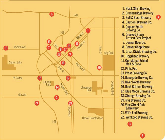 Colorado Microbreweries Map the Ultimate Guide to Craft Brewing In Denver Denver Beers