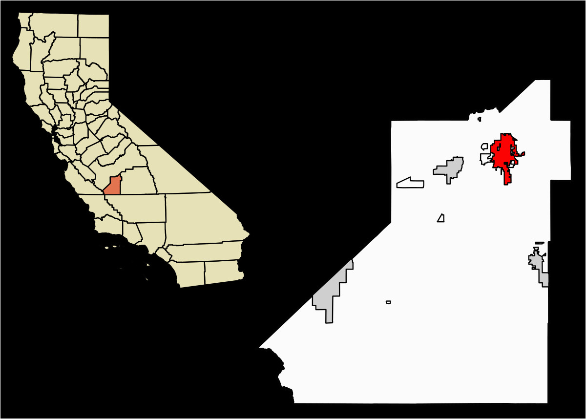 Corcoran California Map Hanford California Wikipedia