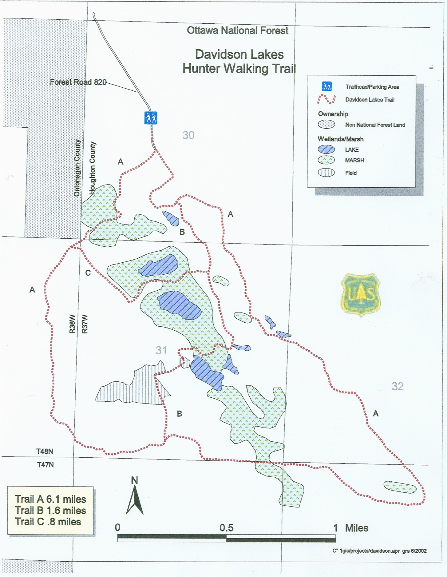 Crystal Mountain Michigan Trail Map Michigan Trail Maps