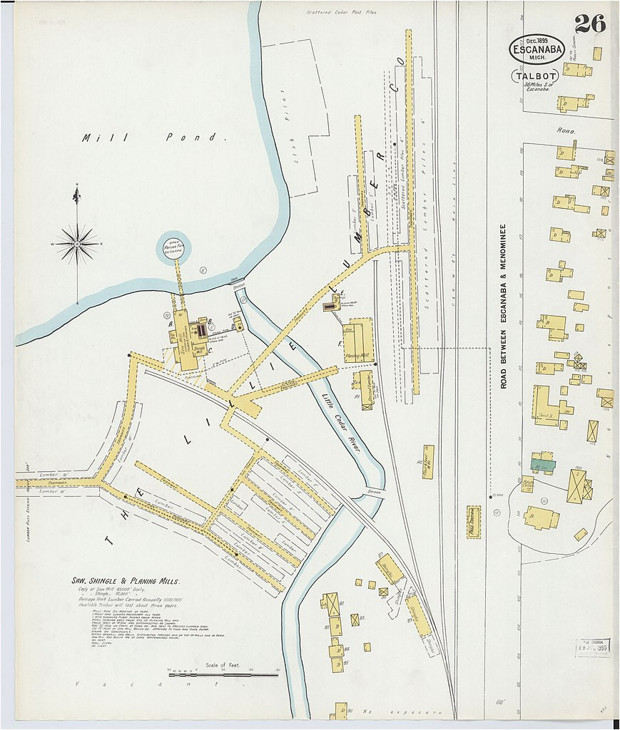 Delta County Michigan Map File Sanborn Fire Insurance Map From Escanaba Delta County