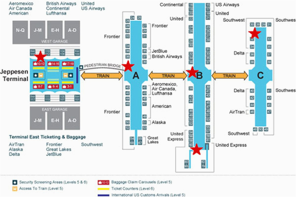 Denver Colorado Airport Map Denver Airport Gate Map Compressportnederland