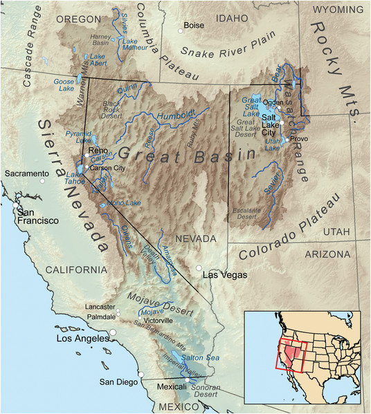 Deserts In California Map Great Basin Sacred Sites Favorite Places Spaces In 2018