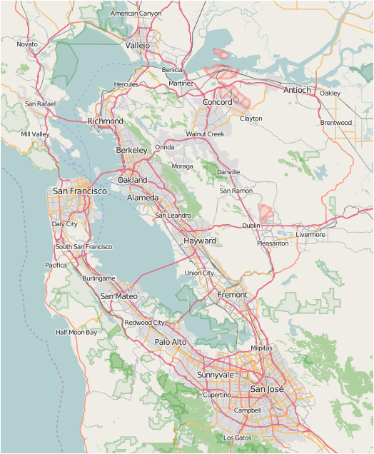 Dublin California Map File Location Map San Francisco Bay area Png Wikipedia