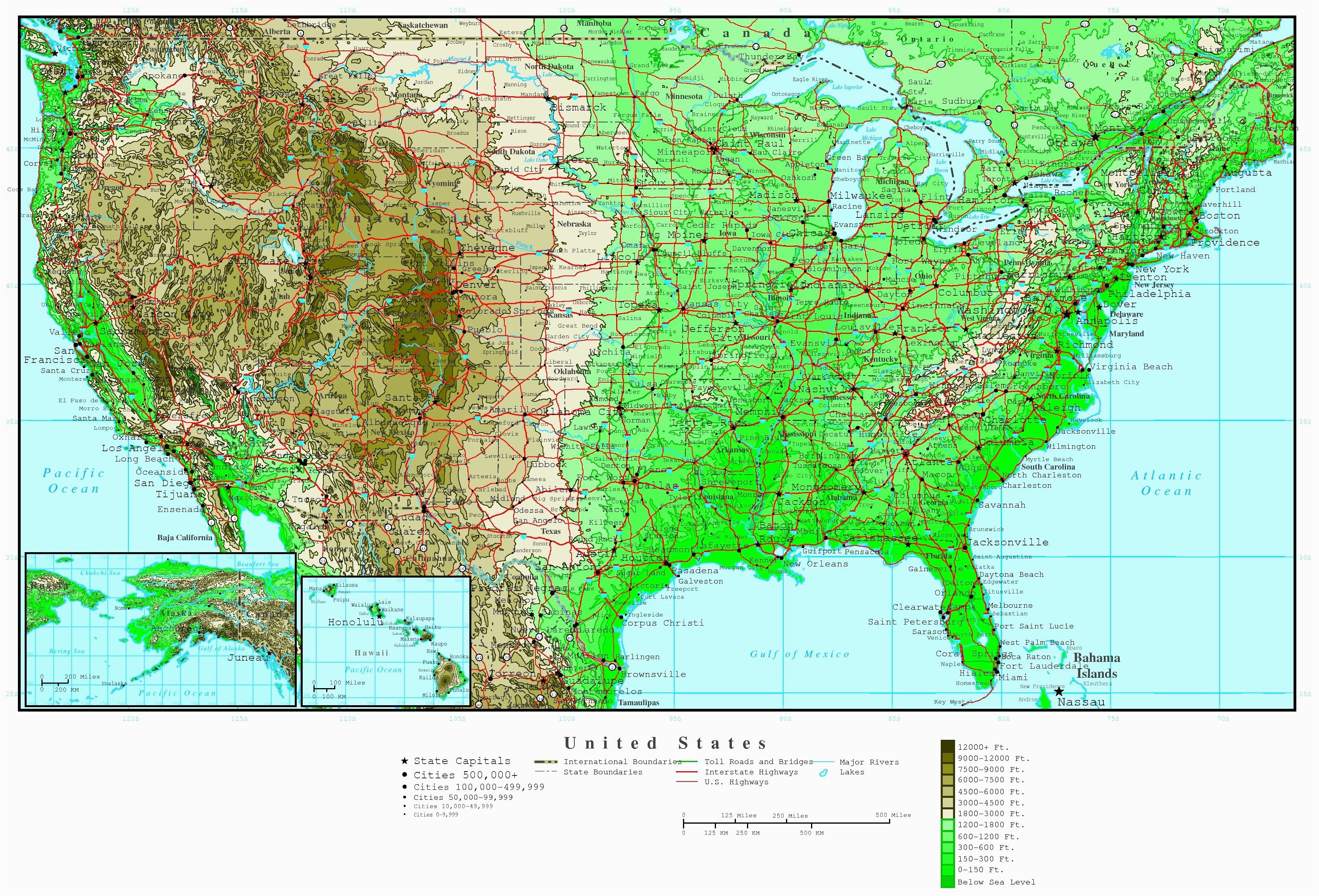 Elevation Map Of Arizona Us Elevation Road Map Fresh Us Terrain Map Lovely topographic Map
