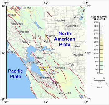 Faults In California Map Hayward Fault Zone Wikipedia