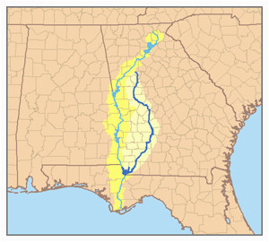 Flint River Georgia Map Lake Seminole Revolvy