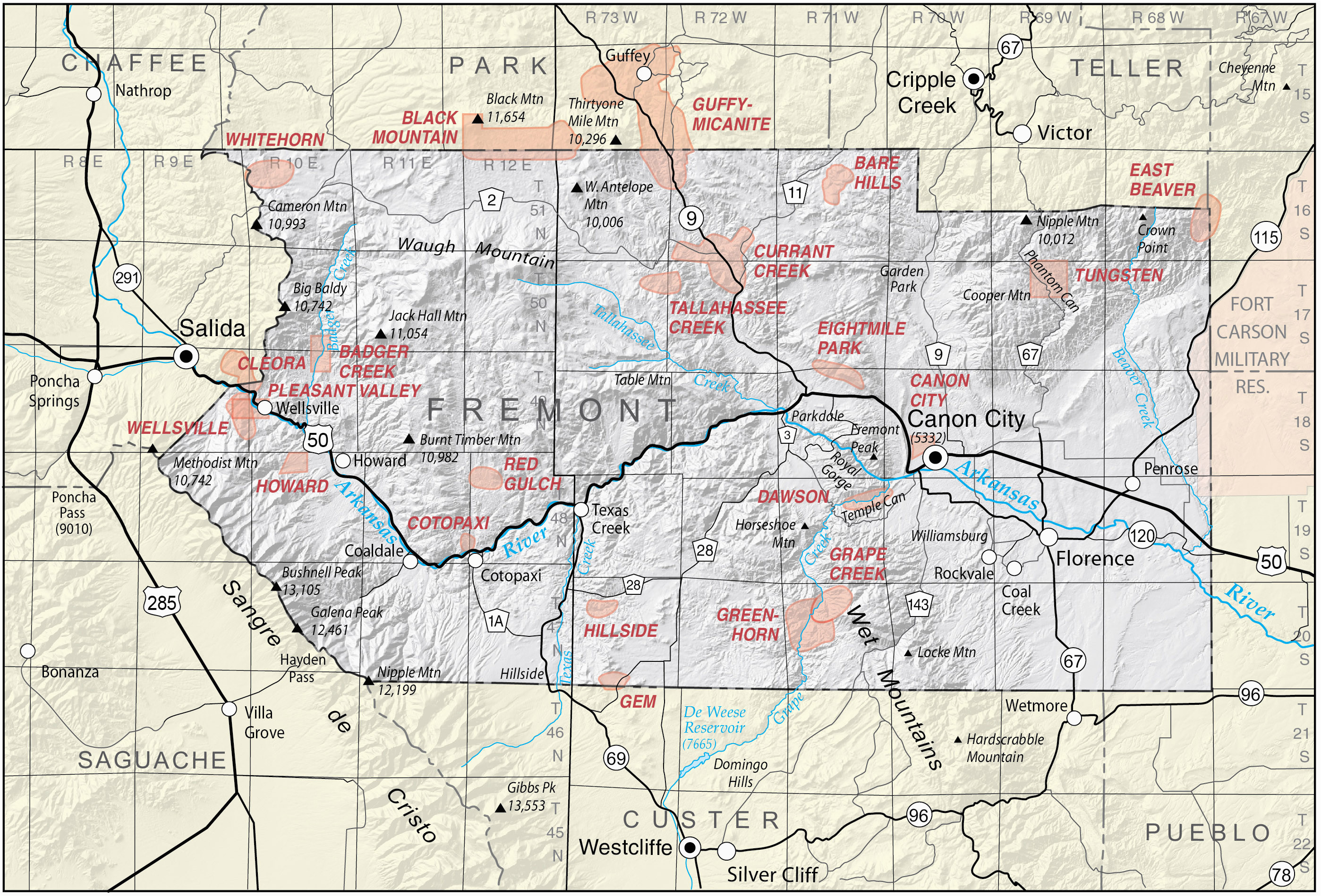 Fremont County Colorado Map Fremont County Colorado Map Unique Fault Archives Colorado