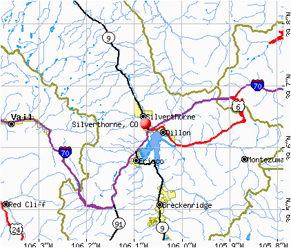 Frisco Colorado Map Silverthorne Colorado Co 80497 Profile Population Maps Real