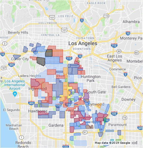 Gang Territory Map California Gangs Of Los Angeles 2019 Google My Maps