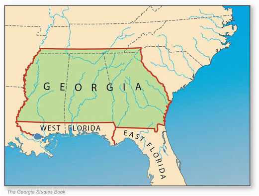 Georgia Colony Map History Of Georgia American En En A N History History Of