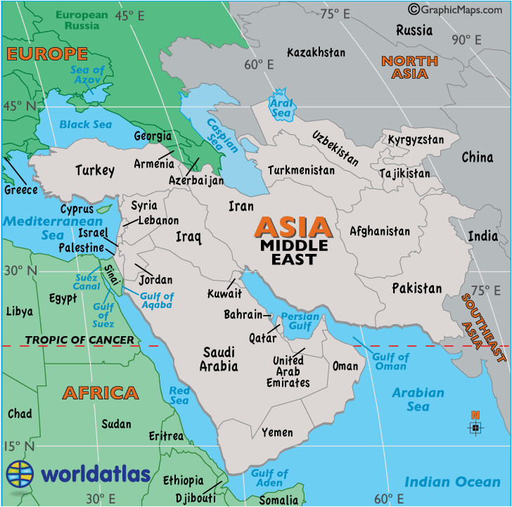 Georgia Middle East Map Secretmuseum