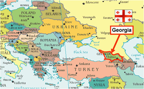 Georgia On Map Of Europe the Georgia Sdsu Program is Located In Tbilisi the Nation S Capital