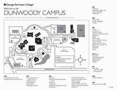 Georgia Perimeter College Dunwoody Campus Map 8 Best Campus Maps Images Campus Map College Campus Blue Prints