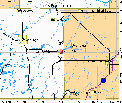 Hastings Michigan Map Nashville Michigan Mi 49073 Profile Population Maps Real