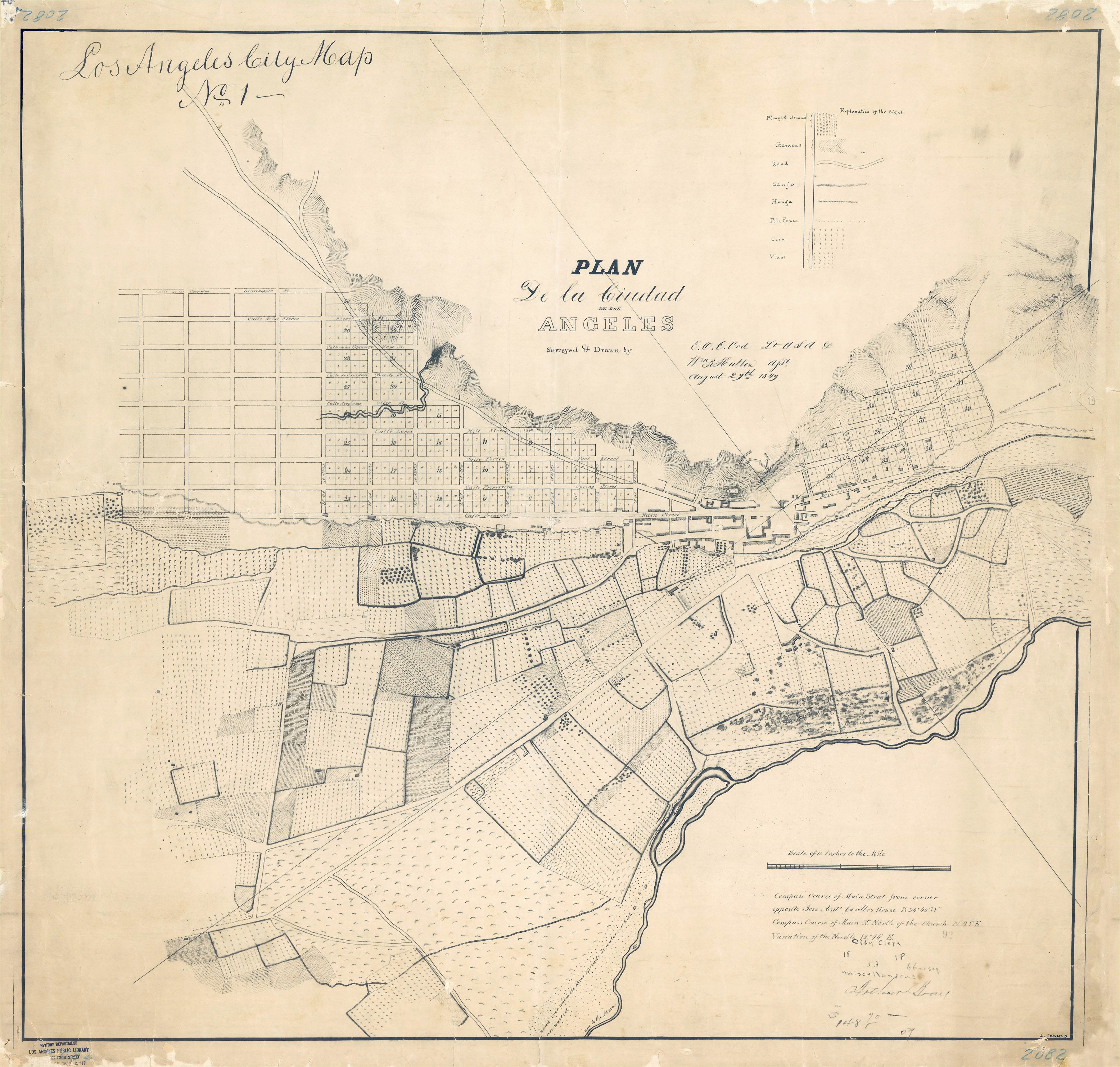 La In California Map the First Map Of Los Angeles May Be Older Than You Think bygone