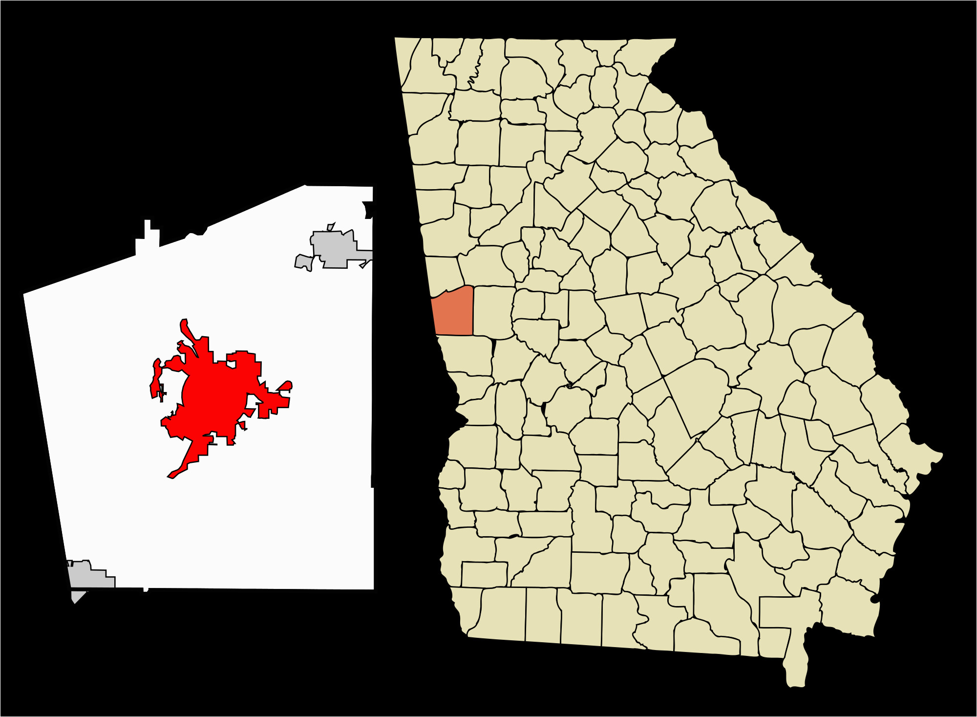 Lagrange Georgia Map Lagrange Georgia Map