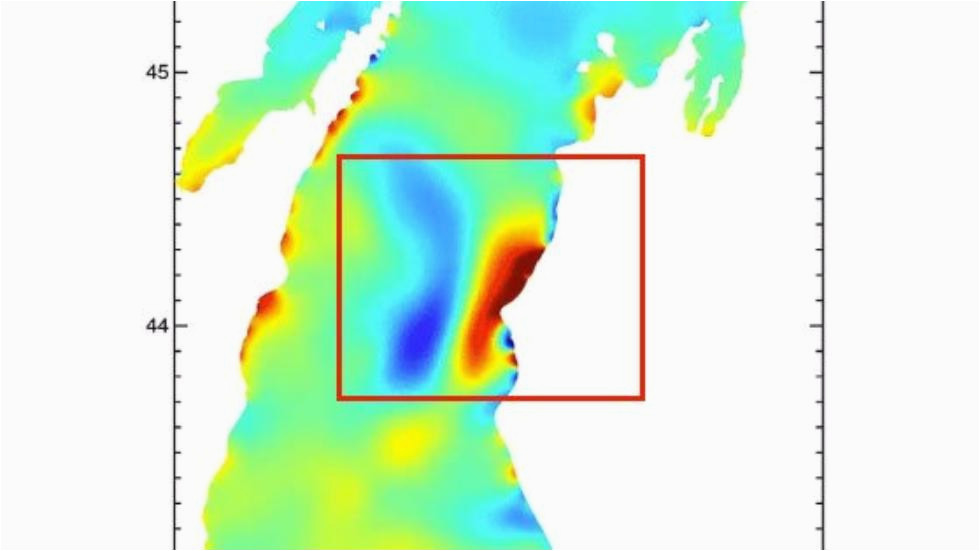 Lake Michigan Water Temperature Map Two Meteotsunamis form On Lake Michigan In One Day the Weather Channel