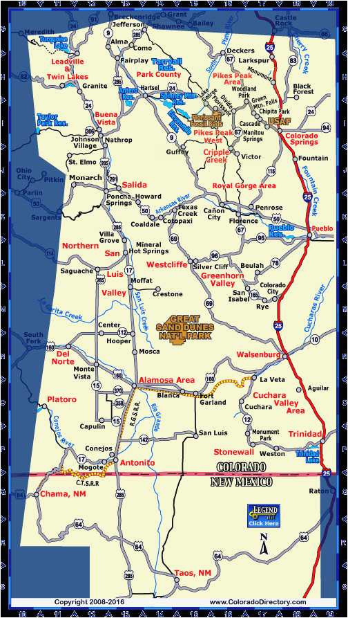 Larkspur Colorado Map 34 Colorado Highway Map Maps Directions