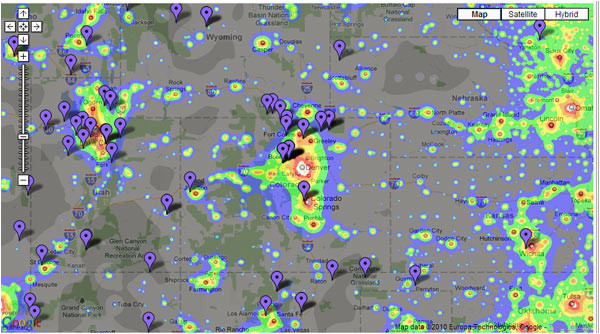 Light Pollution Map Colorado astronoma A A Tu Alcance Ligh Pollution Map Usa